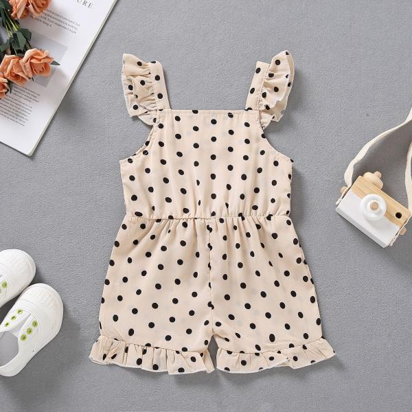 6Y Summer Children'S Clothing Casual Polka Dot Suit For Girls