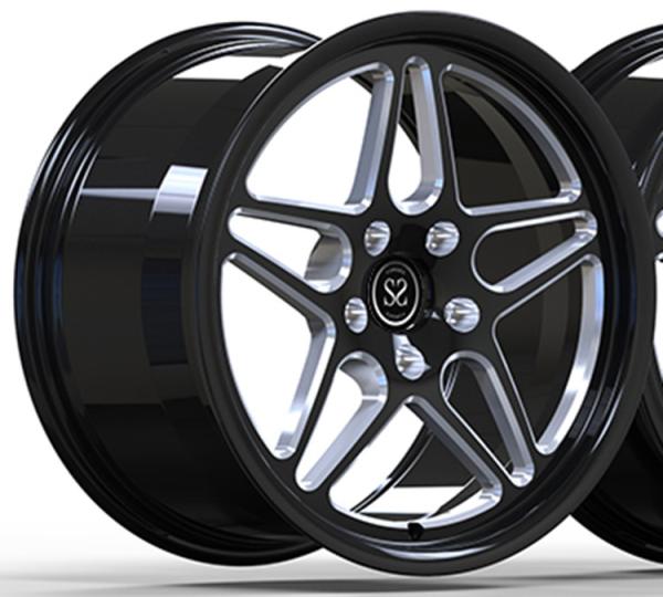 Honda Civic R FL5 Forged 1 Piece Aluminum Wheels 9.5Jx19 ET60 Gloss Black+Milling