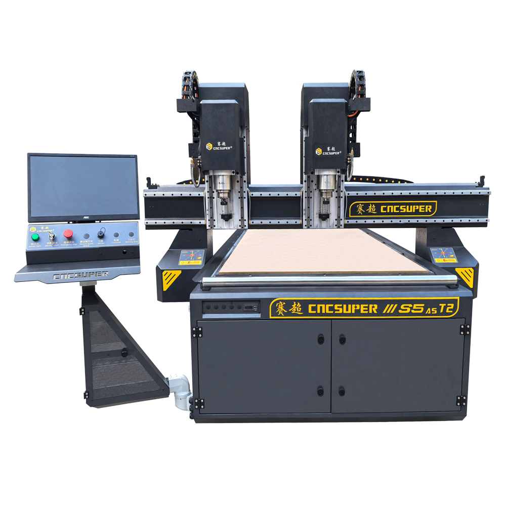 High Efficiency Dual Spindles Dual Z Axis CNC Router Machine