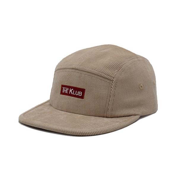 Cream Colored Corduroy Camper Cap Visor Unisex Premium Sport Hat