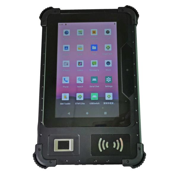 8 Inch MT6762 8 core Rugged Android Tablet Pc With RJ45 RS232 SMA Port With Barcode Scanner Fingerprint UHF RFID