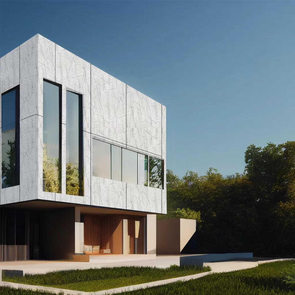 A2 Fireproof Anti-Scratch Marble Aluminum Composite Panel for Exterior Wall Cladding