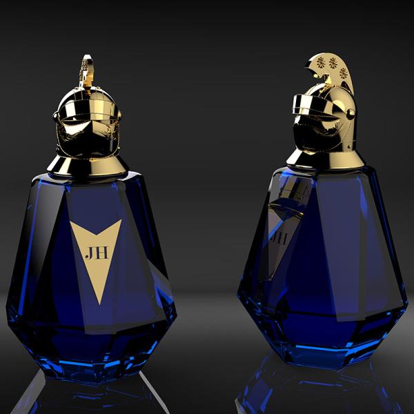 Tampas de perfume de zamak serigrafadas com logotipo moldado em ouro/prata/cores personalizadas