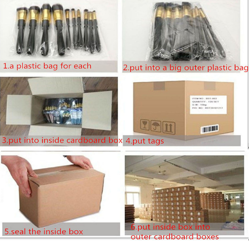 Purple Hair 15pcs Makeup Brush Gift Set Badger Hair Shaving Brush