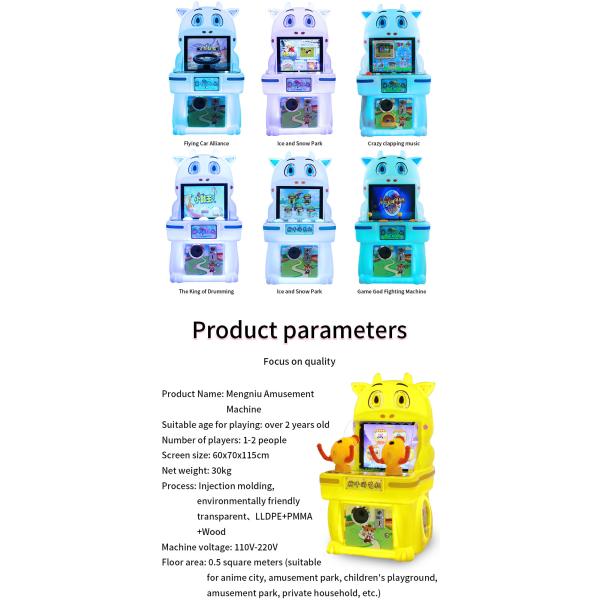 Mini Máquina expendedora de videojuegos de disparos para niños con monedas y doble jugador