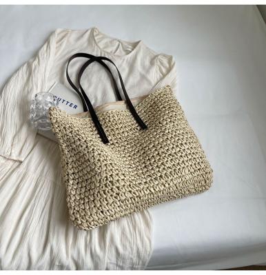 Crochet Raffia Tote Bag Kit Set For Beginners Beach Tote Bag For Women Beach Straw Handmade Bag Woven Rattan Bag For Women Raffia Yarn For Crocheting Raffia Paper Ribbons For Craft