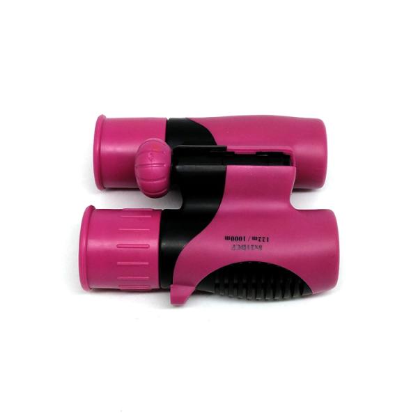Shockproof Bird Watching 8x21 Kids Binoculars Plastic Pink Binoculars For Star Gazing
