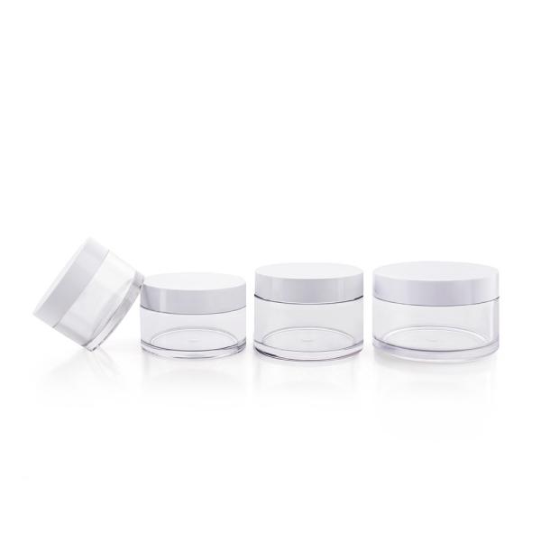 120ML Stylish Thick Wall Jar Crystal PET Cosmetic Containers For Creams