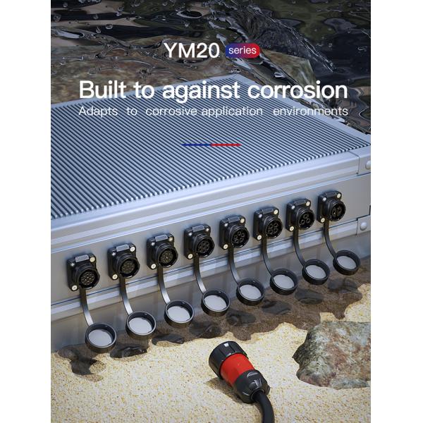 CNLINKO Outdoor 2 Pin Waterproof Plastic Connector M20 Electrical 12v Waterproof Bulkhead Electrical Connectors