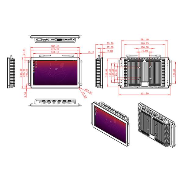 15.6-Inch Linux Screen for Retail Kiosks and Digital Signage