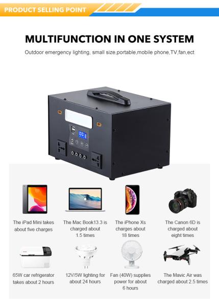 Best Price 1100 Watt Power Supply Station Outdoor Portable Solar Power Station 1100W Portable Power Stations