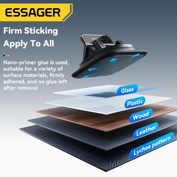 ESSAGER ES-ZJ39 Universal 360 Rotation Car Holder Mobile Phone Stand For Center Console