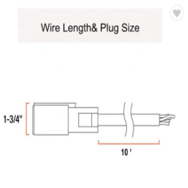 10' Replacement RV 7 Blade Trailer Wiring Harness TPE 125V