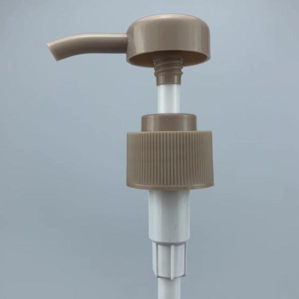 Brown Lotion Dispenser Pump PP 24MM Spray Bottle Pump