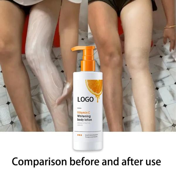 Organic White Body Lotion OEM Body Care Private Brand Whitening Body Lotion