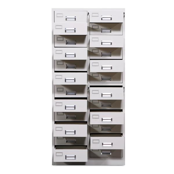 Height 1850Mm 22 Doors Steel Storage Locker Steel Cabinets Knocked Down Structure