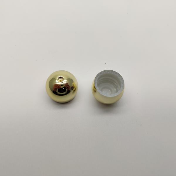 13MM Electroplated Ball Shape Hand Sanitizer Bottle With Screw Lock