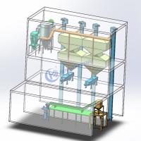 Máquina de embalagem granular automática de alta capacidade 380V para materiais sólidos