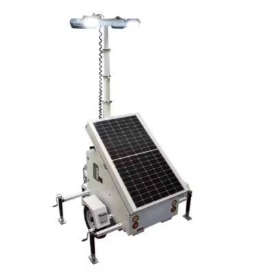 Éclairage de stationnement Système de microréseaux solaires Tour phare solaire mobile portable