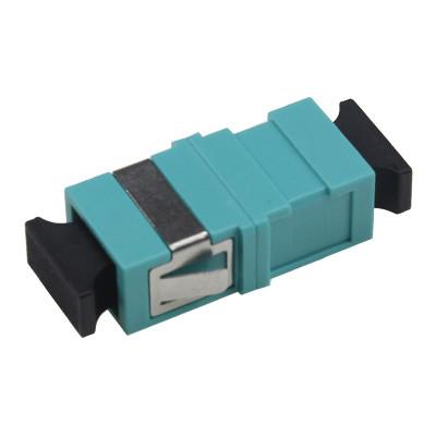 Único modo da flange curto simples do adaptador da fibra ótica do SC nenhum acoplador plástico da flange