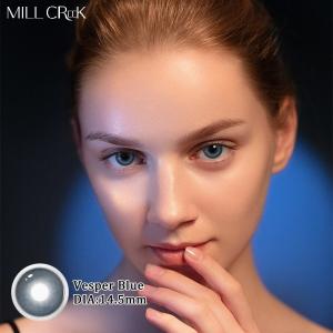 Contactos de color azul y púrpura Anual 8.4-8.8 mm Curva de base Cómodo