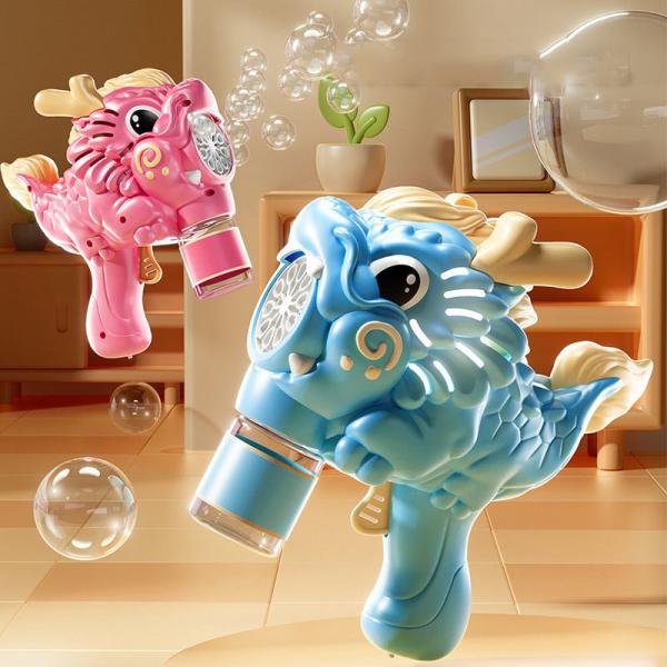 Light and Sound Musical Bubble Wand Durable Automatic Bubble Blower for Unisex Kids