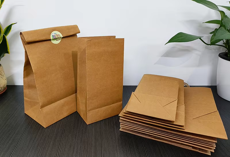 Kraft Paper Woven Bag Large Express White Paper Plastic Composite Food Waterproof Printing Bag