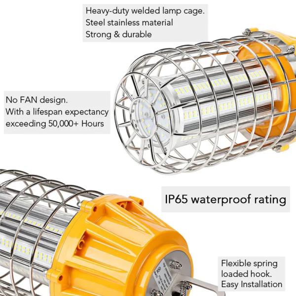 Yellow 150W 100W Temporary Construction Work Lights  165*323mm