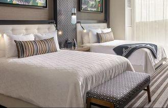 Commercial Hotel Luxury Furniture , Apartment Hotel Bedroom Furniture Drak Color