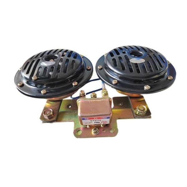 24V Dual Voice Disc Electric Horn Bus Truck 400-500Hz 720h Salt Spray Continuous Operation Bus Spares