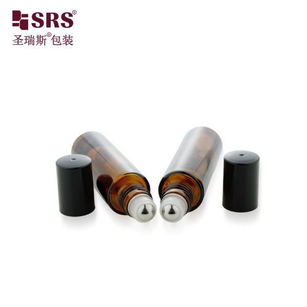 Molded Glass Roll On Bottle 15Ml Multiple Roller Balls Caps for Essential Oil Perfume Nail Care Oil