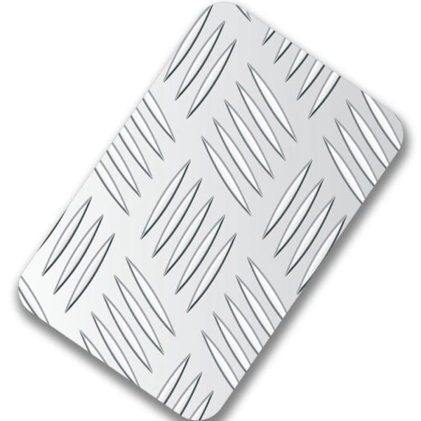 316 Stamped Finish Decorative Checkered Stainless Steel Sheet 1mm thick ASTM