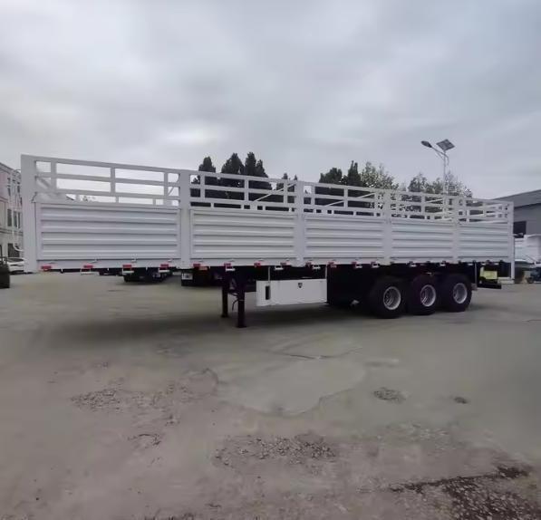 Leaf Spring Suspension Steel Side Bar Fence Truck Cargo Trailer for Heavy Duty Cargo