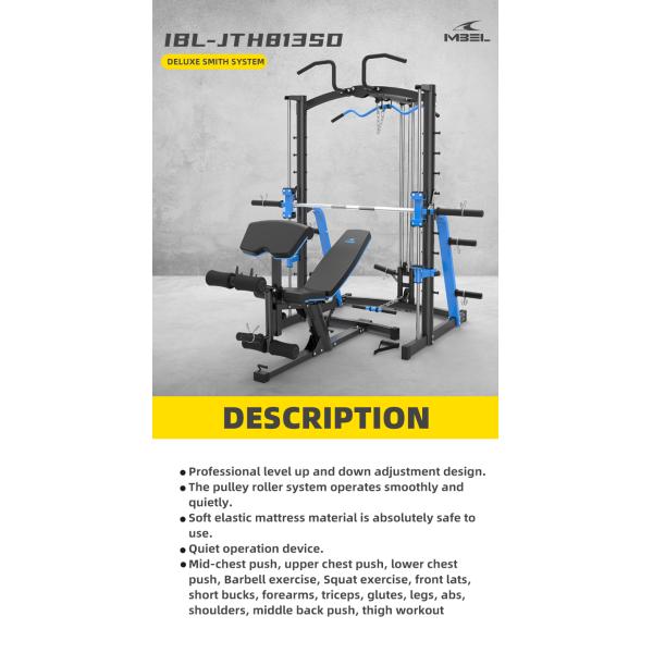 Home Gym Fitness Equipment All in One Trainer Smith Machine for Up and Down Training
