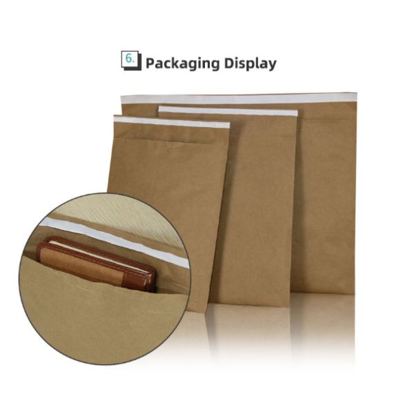 Quantity Per Pack 100 Paper Padded Mailers Water-resistant Exterior Honeycomb Paper Bags Suitable for Durable Packaging