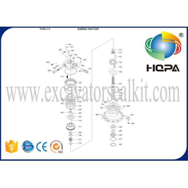 Swing Motor HZZC-M2X170CHB 31Q8-10130 for R290-7 R300-7 R305-7 R335-7