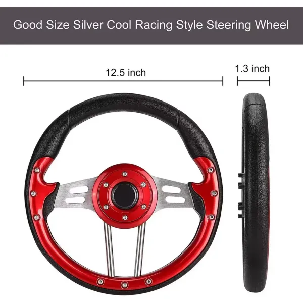 High Quality Golf Cart Parts&Accessories Universal 13inch Steering Wheel with Best Price for Sale