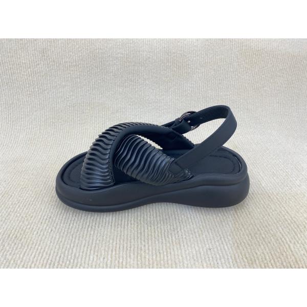 Flat Heel Women Black Flip Flops For Beach Pool Summer Black Platform Flip Flops