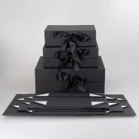 Livre noir en forme de papier cadeau en carton rigide boîte pliable papier imprimé sur mesure boîte cadeau magnétique