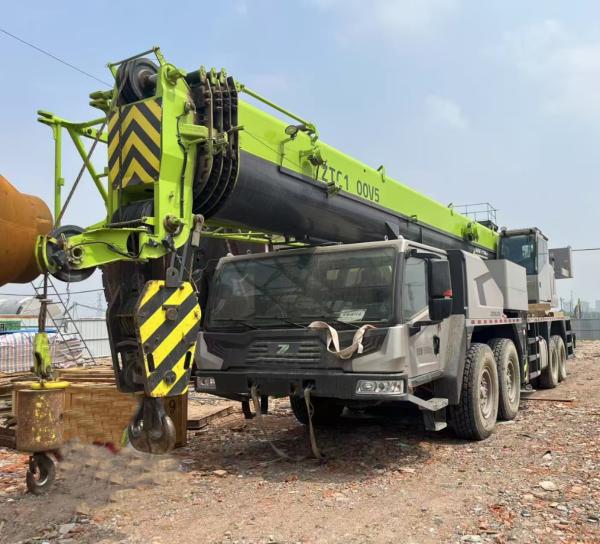 2023 Zoomlion Used Truck Crane ZTC1000 Main Boom 63m Jib 11/18.6 Counterweight 20t Weichai