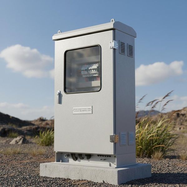 IP55/IP65/IP66 Customizable Outdoor Electrical Cabinet 60kA, Hermetically Sealed