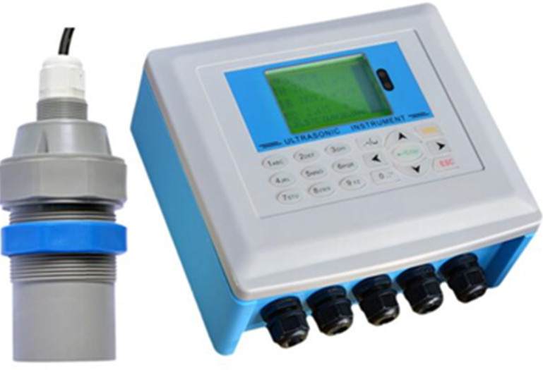 Ultrasonic Digital Water Fuel Flow Meter Open Channel PTFE Antenna