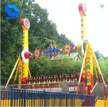 Turnable Games Top Spin Ride , Customized Theme Park Thrill Rides CE Approved