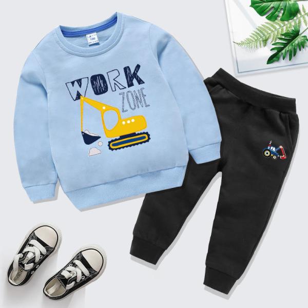 Sports Children'S Outfit Sets Casual Gold Velvet Two Piece