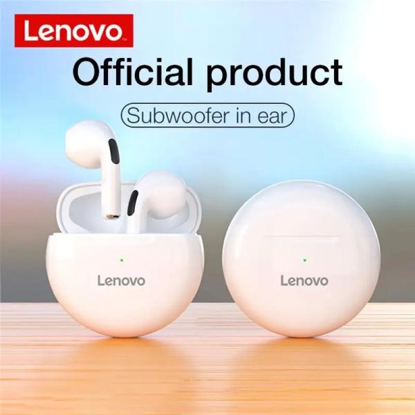 ABS Material Smart Wireless Earbud HT38 Lenovo With LED Flash Light