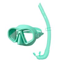 Máscara de buceo para adultos con marco de silicona Apto para adultos Lentes de vidrio templado
