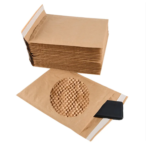 Light Paper Padded Mailers Honeycomb Paper Bags That Meet USPS And Shipping Carrier Standards Perfect For Safe Packaging