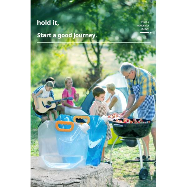 Transparent Portable Water Spout Pouches 130um Thickness Liquid Packaging Bags