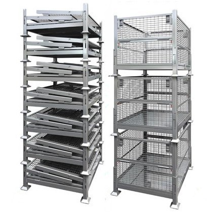 Storage Wire Pallet Container Stackable Wire Mesh Pallet Cage