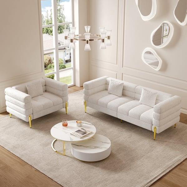 Luxury Living Room Sofa Set Fabric Velvet Sofas Modern Sectional Cover Couch Recliner